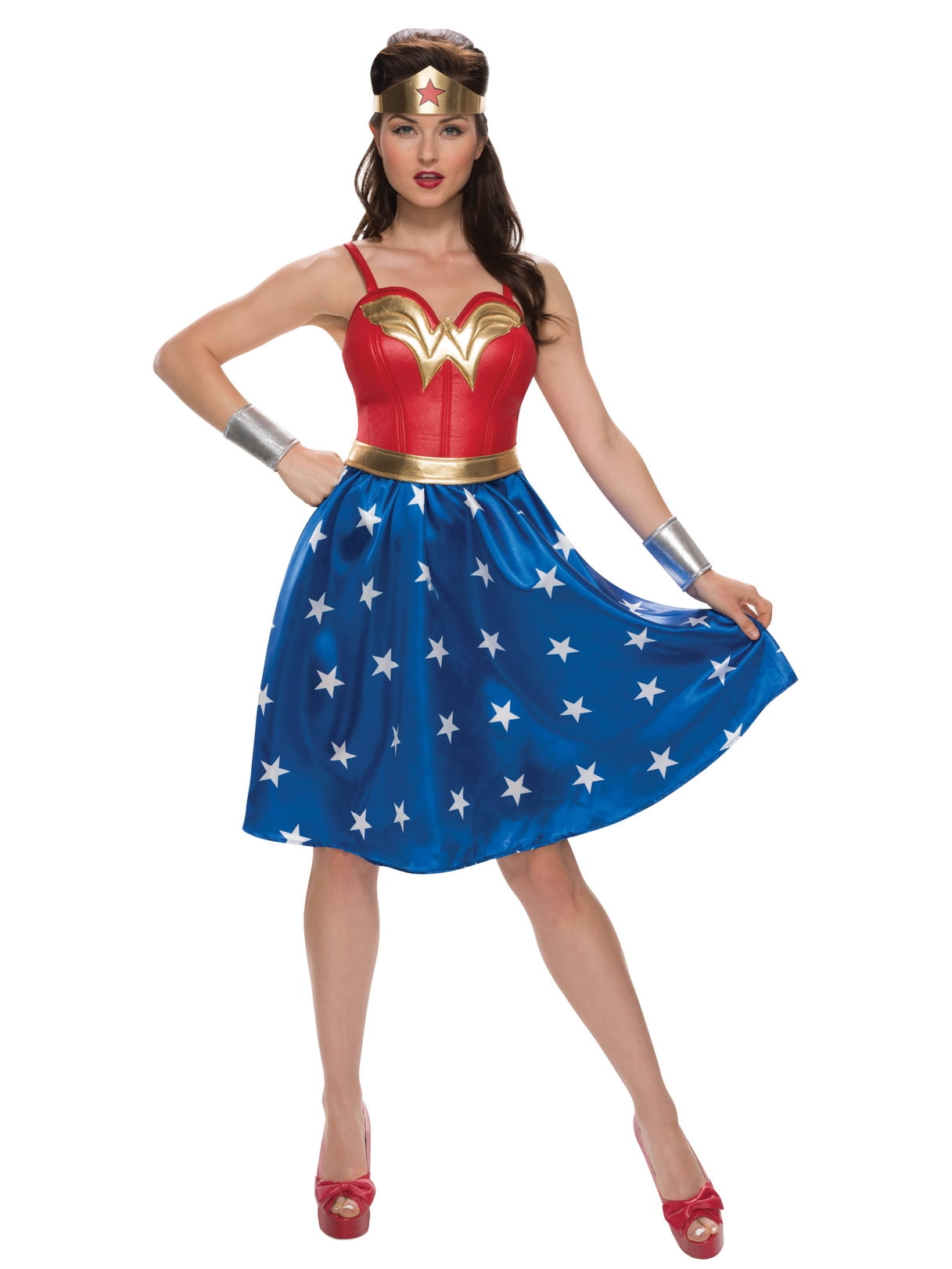 DC Comics Classic Wonder Woman Costume for Adults by Rubies, Women's Small